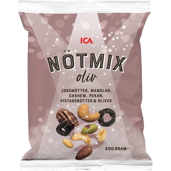 Nötmix med oliv 200g ICA