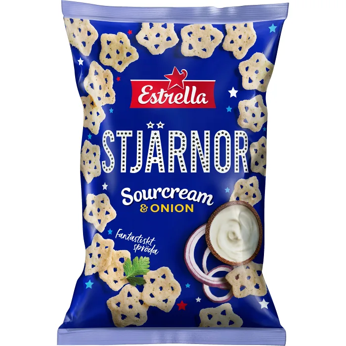 Stjärnor Sourcream & Onion 85g Estrella