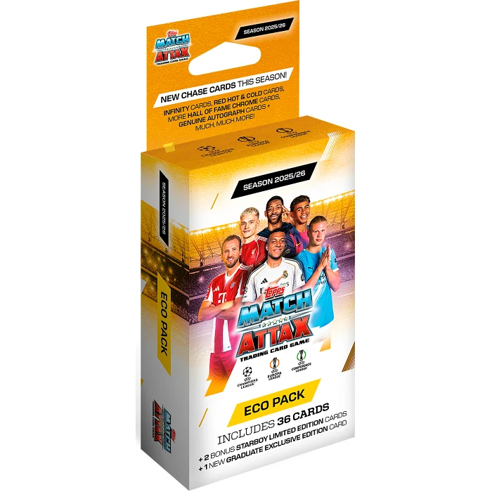 Fotbollskort Champions League Eco pack 25/26 Topps Match Attax