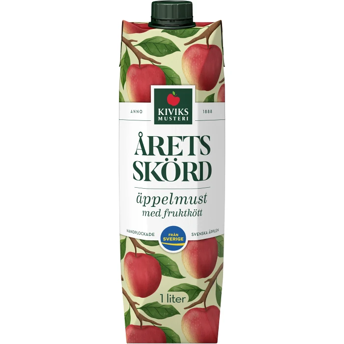 Äppelmust med fruktkött Årets skörd  1l Miljömärkt Kiviks