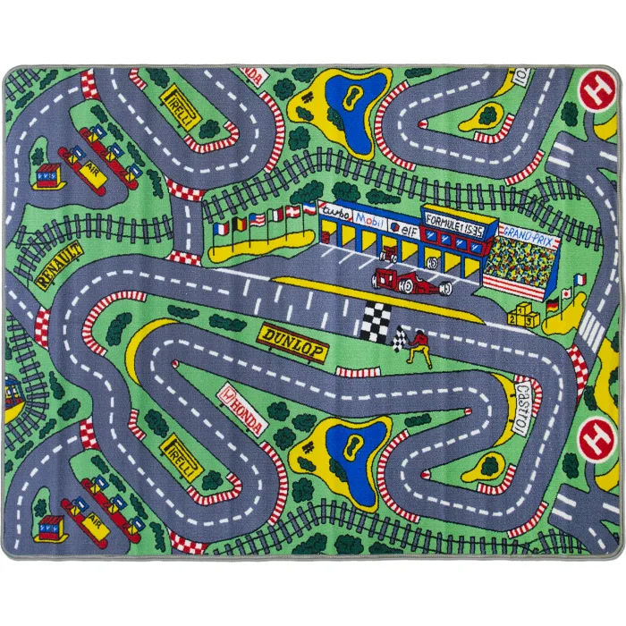 Barnmatta Trafik 133x160cm