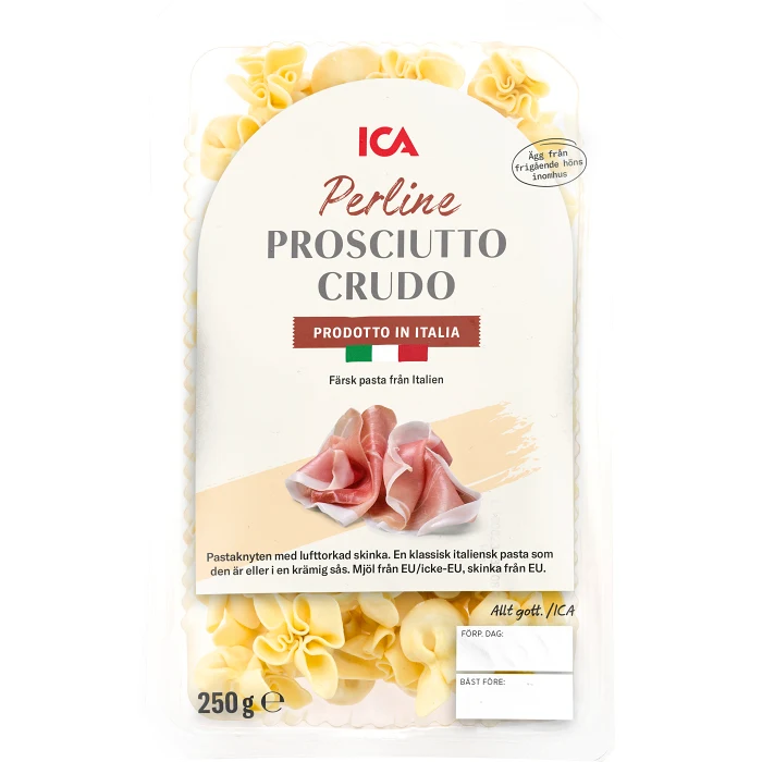 Pasta Perline Prosciutto Crudo Färsk 250g ICA