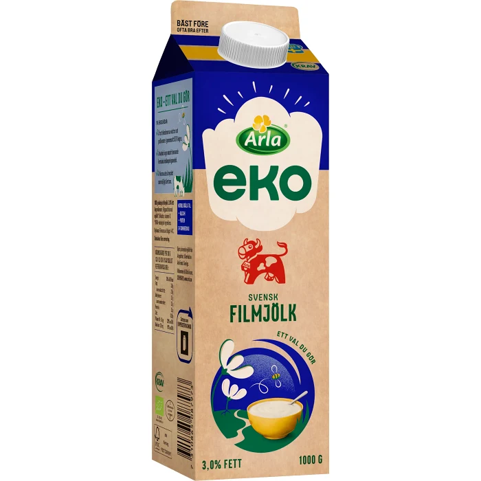 Filmjölk 3% Ekologisk 1000g Arla Ko®