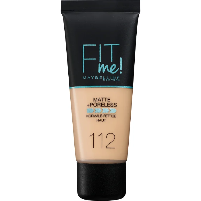 Foundation Fit Me Matte & Poreless Soft Beige 112 30ml Maybelline