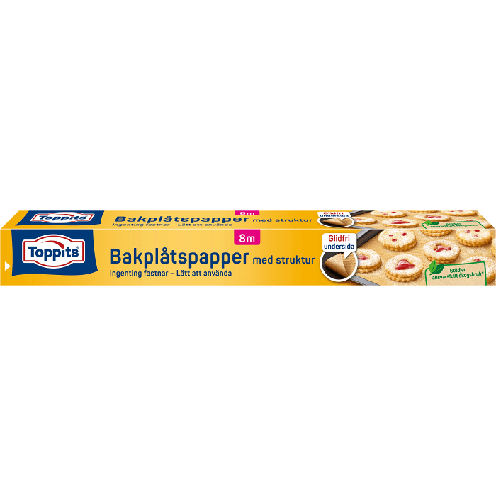 Bakplåtspapper med struktur 8m Toppits