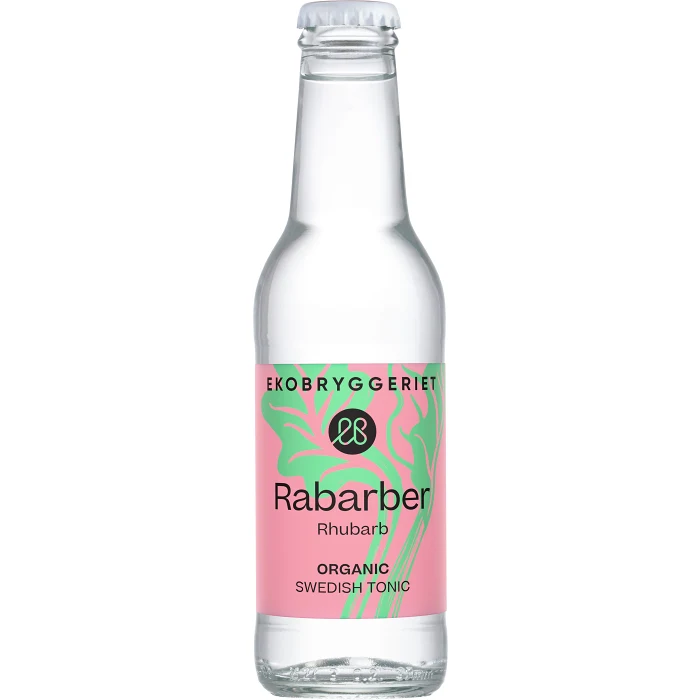 Läsk Tonic Water Rabarber Ekologisk 20cl Ekobryggeriet