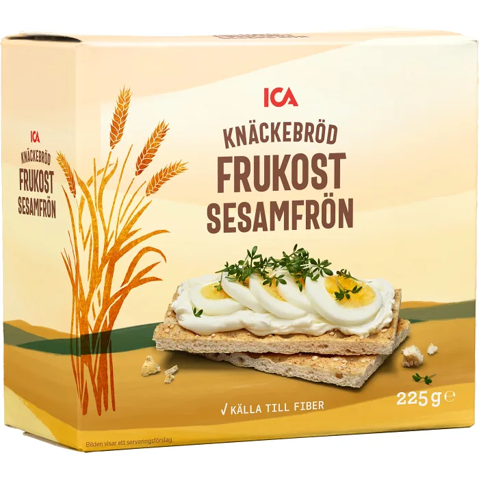Frukost Knäckebröd Sesam 225g ICA