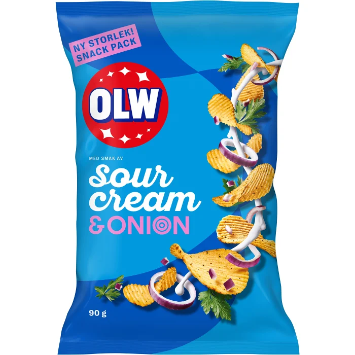 Chips Sourcream & Onion 90g OLW