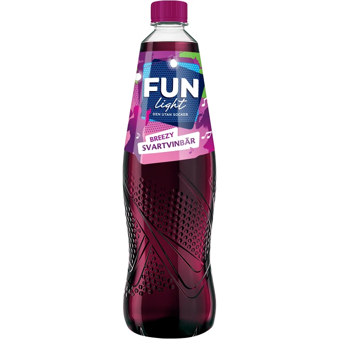 Dryck, light Svartvinbär 1l Fun Light