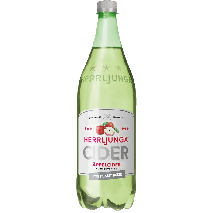 Cider Äppelcider Sockerfri 0.5% 1l Herrljunga
