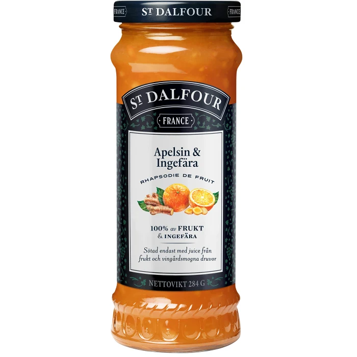 Marmelad Ingefära & apelsin utan tillsatt socker 284g St.Dalfour