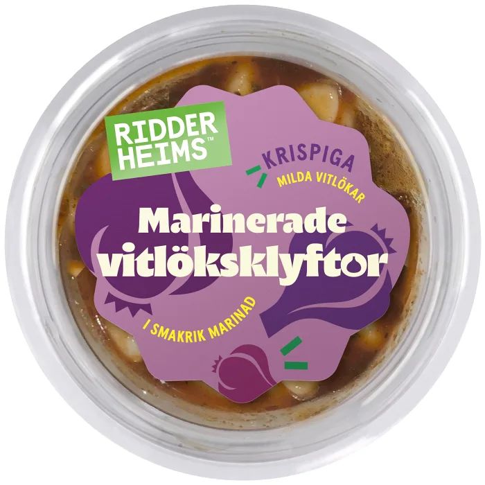Vitlöksklyftor i Kryddmarinad 160g Ridderheims