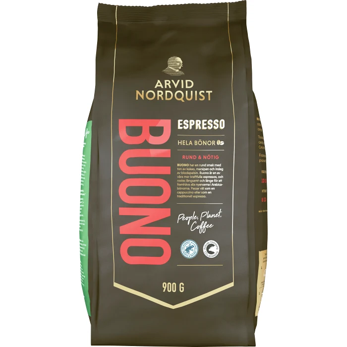 Kaffe hela bönor Espresso Buono Arvid Nordquist