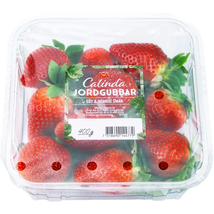 Jordgubbar Calinda 400g ICA  Klass 1