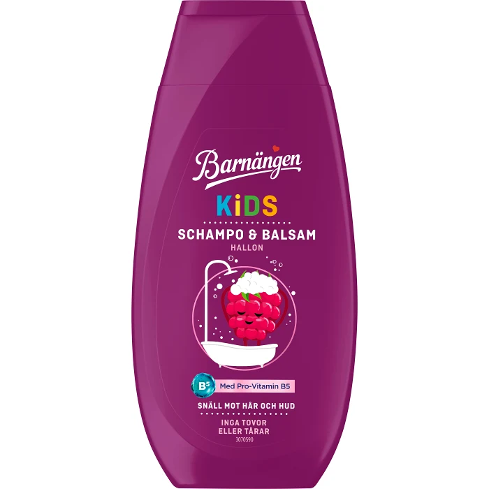 Schampo&Balsam Kids Hallon 250ml Barnängen