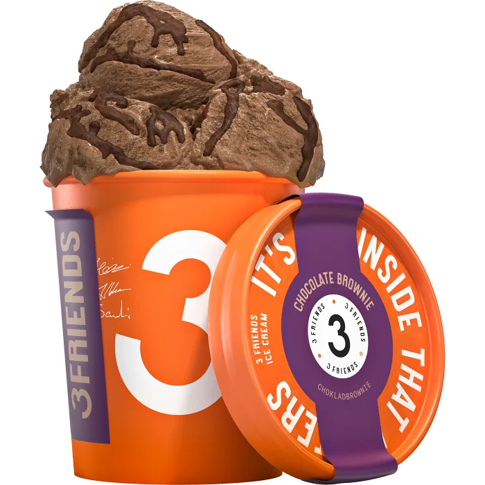 Glass Chocolate brownie 450ml Tre Vänners Glass