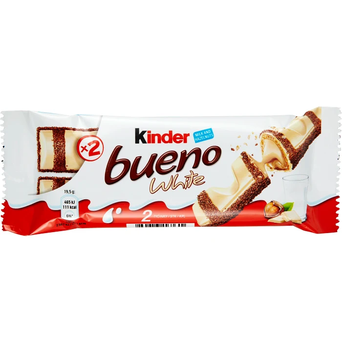 Chokladstycksak Kinder Bueno White 39g Ferrero