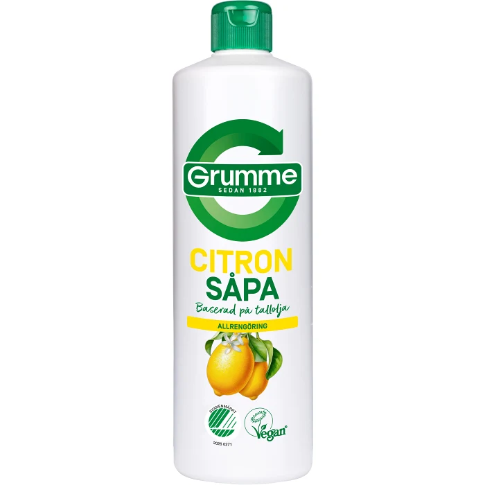 Såpa Citron 750ml Miljömärkt Grumme