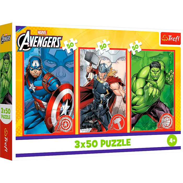 Pussel The Avengers 3x50 bitar Trefl