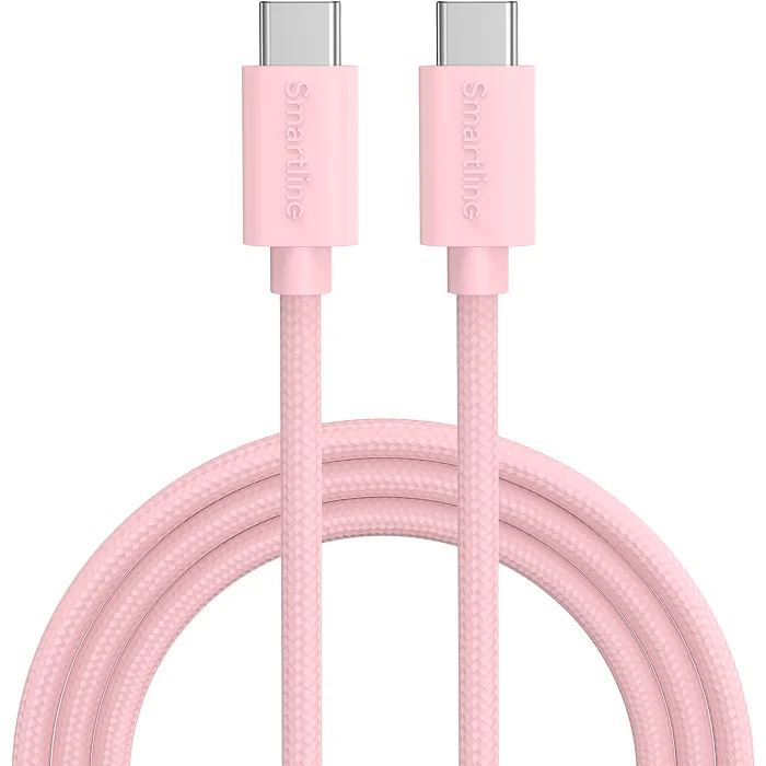 USB-C till USB-C 2m rosa Smartline