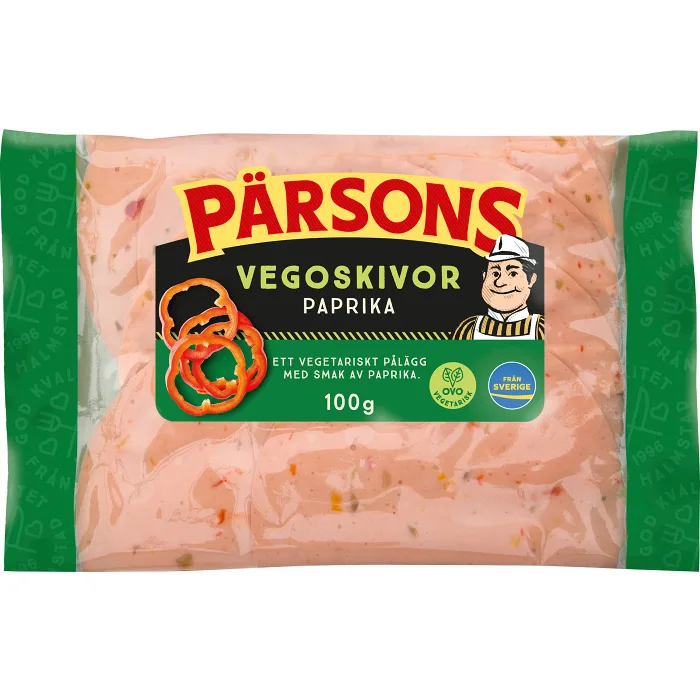 Vegoskivor Paprika 100g Pärsons