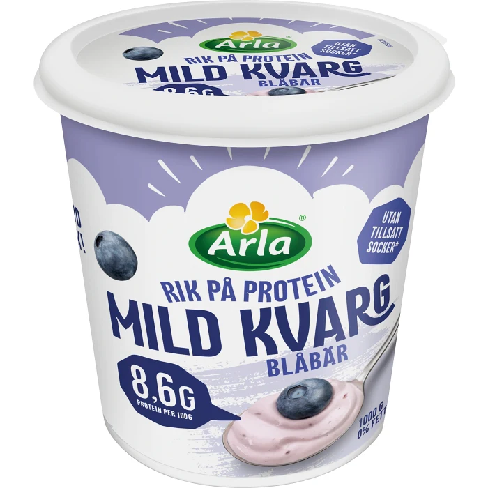 Mild Kvarg Blåbär 0,2% 1000g Arla®