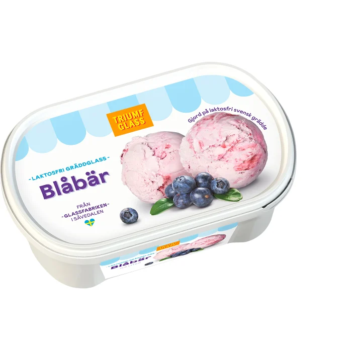 Gräddglass Blåbär LF 500ml Triumf Glass