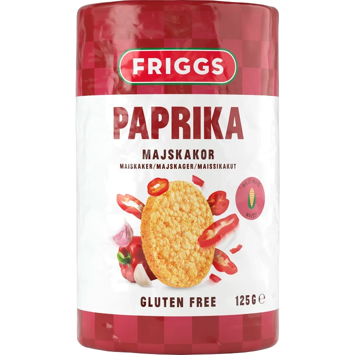 Majskakor Paprika 125g Friggs