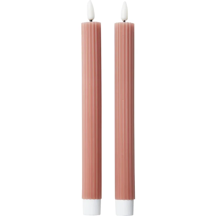 LED Kronljus rille dusty pink 2p ICA