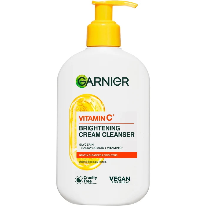 Ansiktsrengöring Brightening Vitamin C Cream Cleanser 250ml Garnier