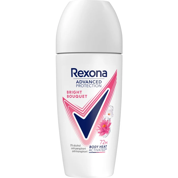 Deodorant 72h Advanced Protection Bright Bouquet Roll On 50 ml Rexona
