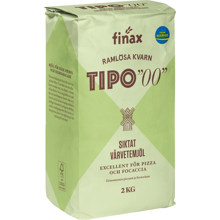 Vetemjöl Tipo 00 Siktat Varvetemjöl 2kg Ramlösa Kvarn