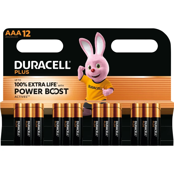 Batteri Plus AAA 12-p Duracell