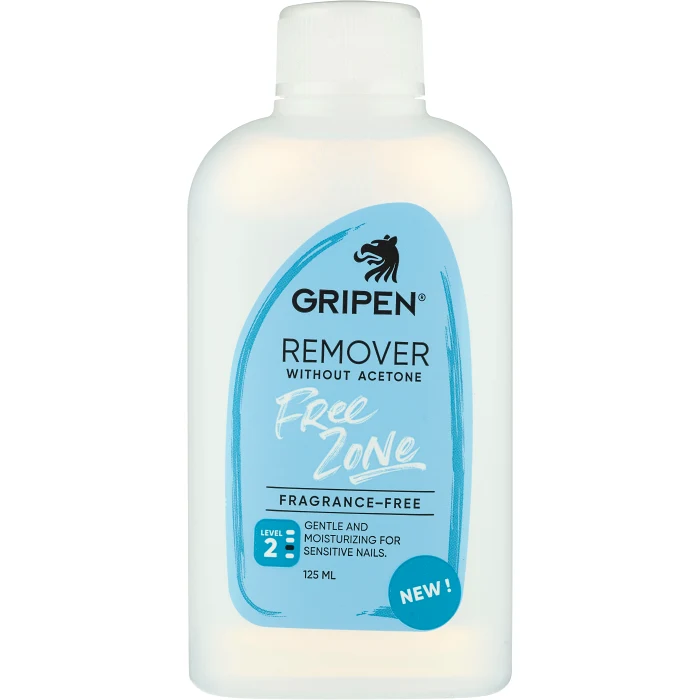 Remover Without Acetone Free Zone 125ml Gripen