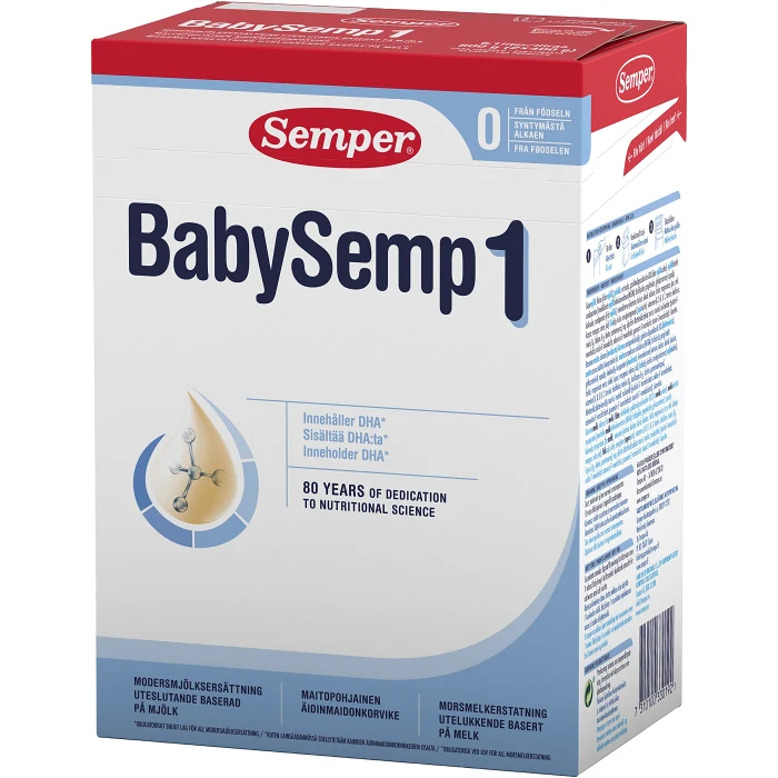 Modersmjölksersättning BabySemp 1 0m 800g Semper