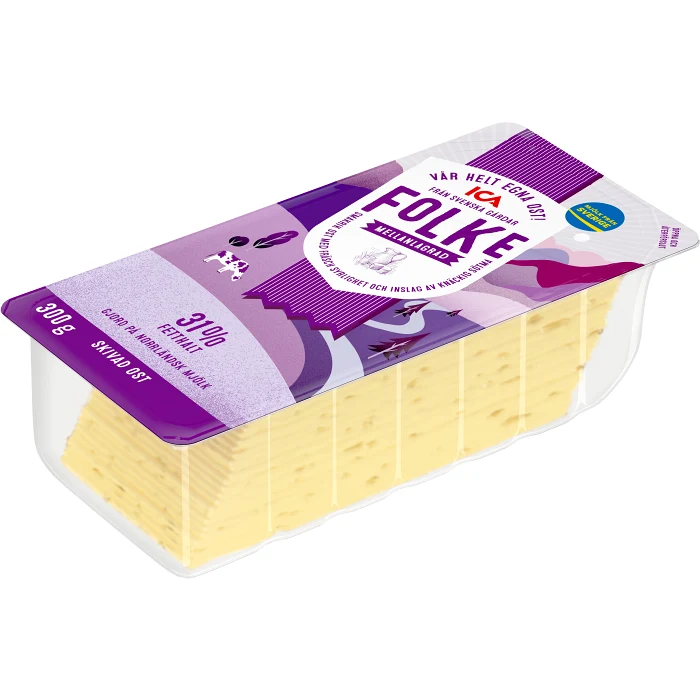 Ost Folke 31% Skivad 300g ICA