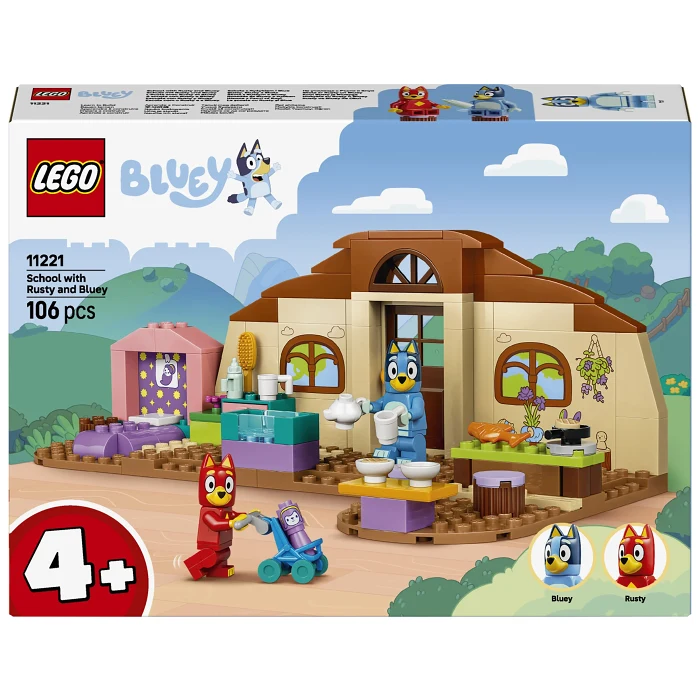 LEGO Bluey Skolan med Rusty och Bluey 11221