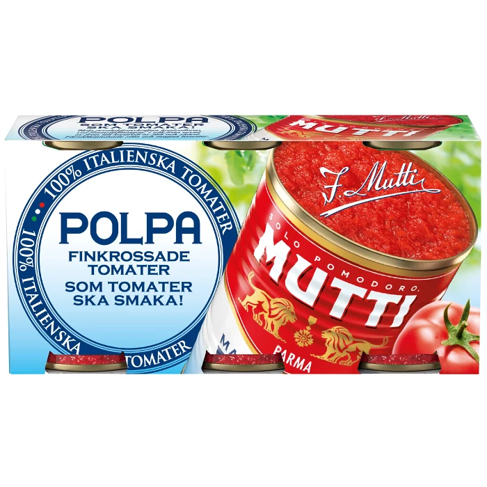 Finkrossade Tomater 3-p 1,2kg Mutti