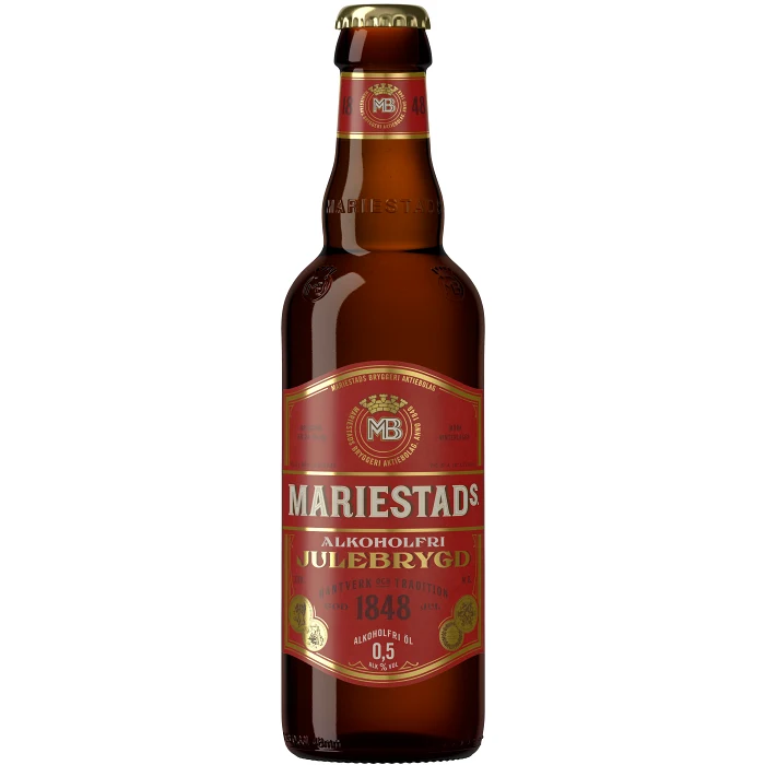 Öl Julebrygd Alkoholfri 33cl Mariestads