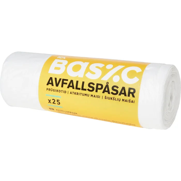 Avfallspåse 25L 25-p ICA Basic