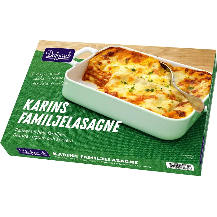 Karins familjelasagne Fryst 1,4kg Familjen Dafgård