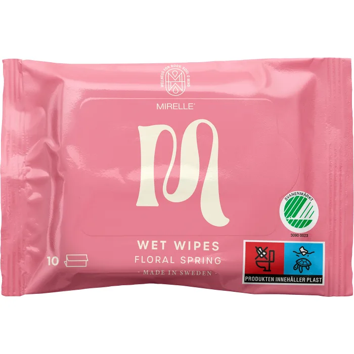 Våtservetter Floral Spring 10-p Mirelle
