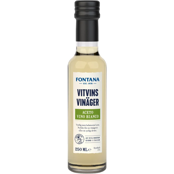 Vitvinsvinäger 250ml Fontana