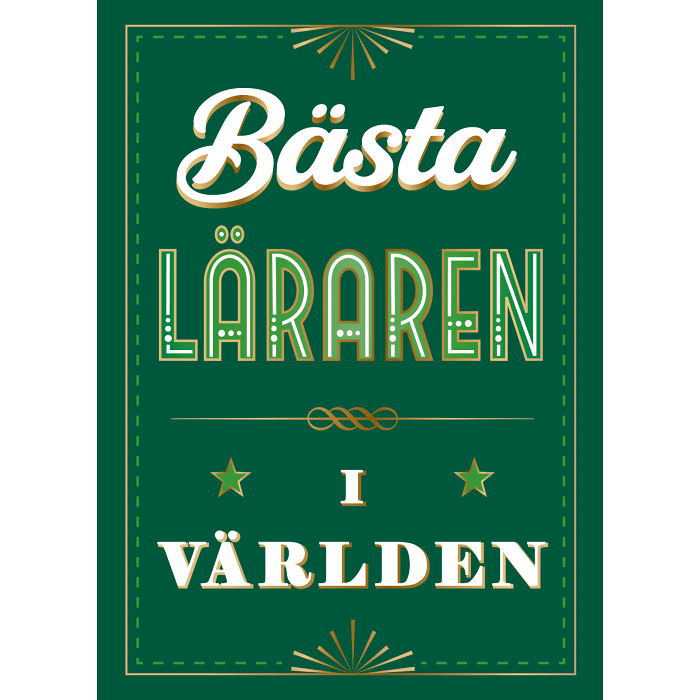 Bästa läraren i världen