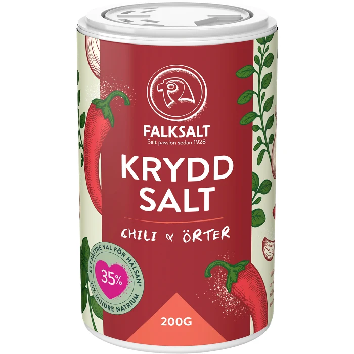 Kryddsalt Chili Örter 200g Falksalt