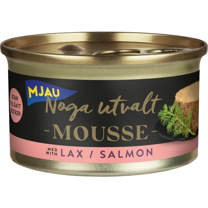 Kattmat Mousse Lax 85g Mjau Noga Utvalt