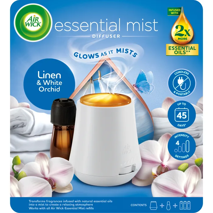 Luftfräschare StartKit Linen/White Orchid 1p Air Wick