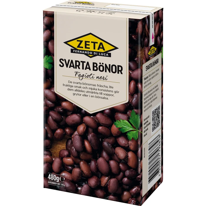 Bönor Svarta 480g Zeta