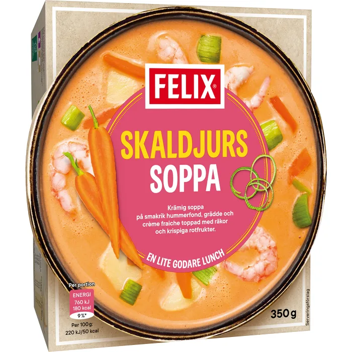 Skaldjurssoppa 350g Felix
