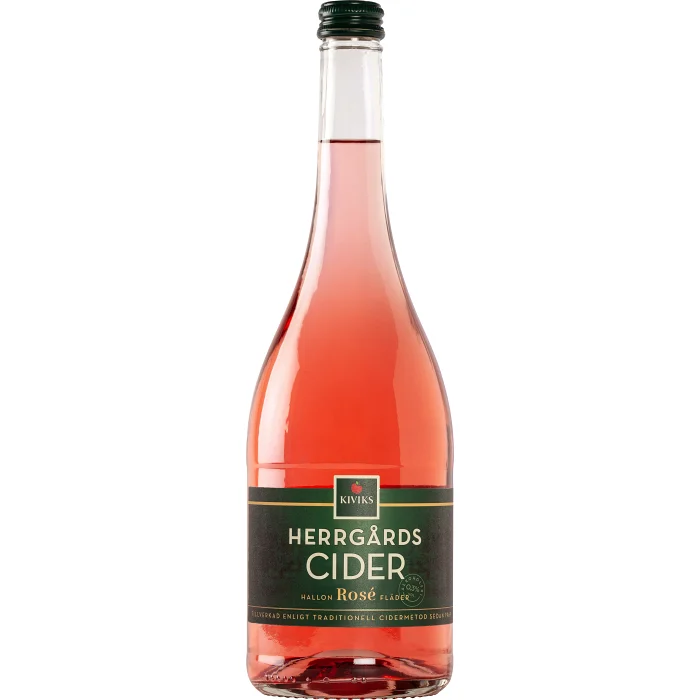 Herrgårdscider Hallon & fläder 75cl Kiviks Musteri